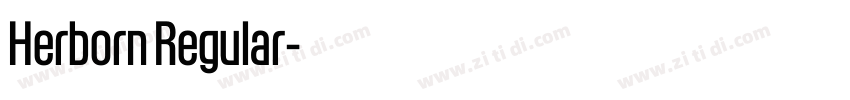 Herborn Regular字体转换